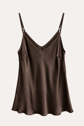 Adjustable Strap Silky Tank Top