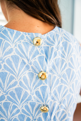 Seashell Print Maxi Skirt Set