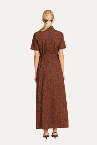 Poplin Leopard Dress