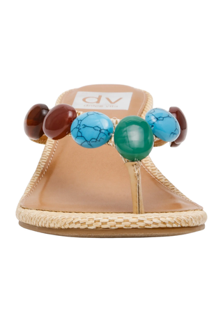 Bowi Beaded Kitten Heel Sandals