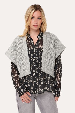 Cardigan Gilet - Light Grey