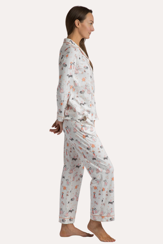 Spooky Pups Organic Cotton Knit Pajama Set