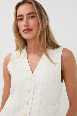 Gilet Short Linen