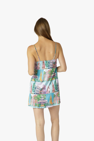 Charleston Pop Chemise - Charleston Print
