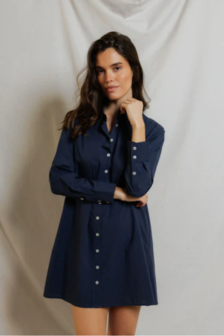 Felicia Poplin Shirt Dress