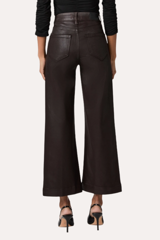 Anessa Wide Leg Jean - Chicory Coffee Luxe Coating