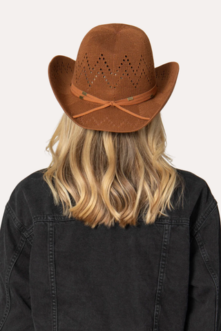 Nash - Ventilated Crown Cowboy with Wrapped Suede Band