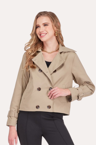 Short Trench Jacket - Camel