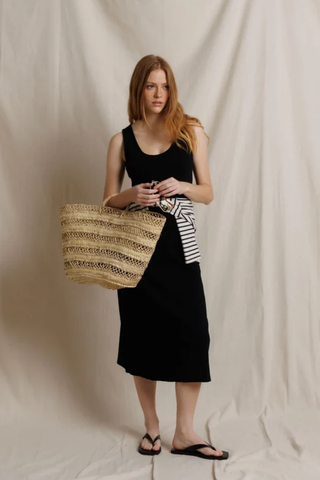 Heavy Rib Midi Tank Dress