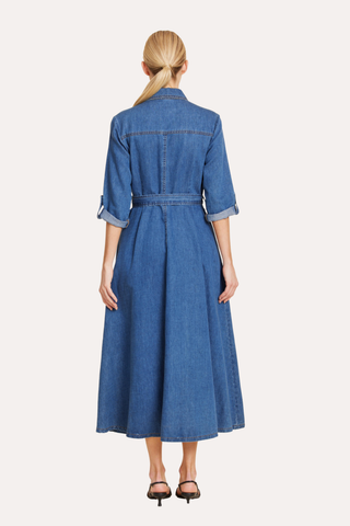 Tab Sleeve Maxi Dress