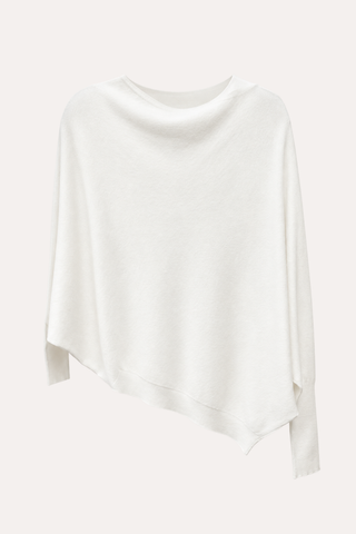 Asymmetrical Cuff Sleeve Knit Top