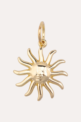 Tuscan Sun Charm In Shiny Gold