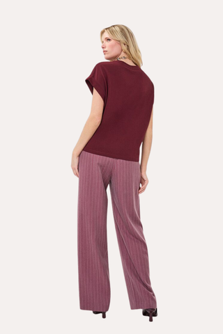 T-Shirt Roll Up Sleeve Satin