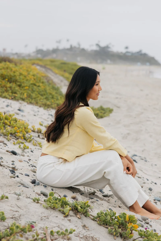 Bessette Cardigan - Yellow