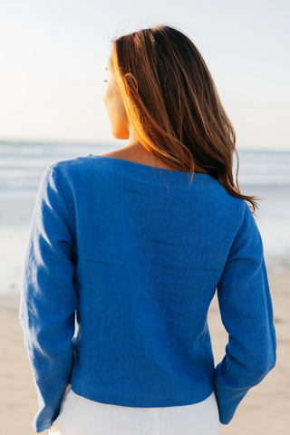 Bessette Cardigan - Blue