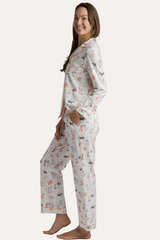 Spooky Pups Organic Cotton Knit Pajama Set