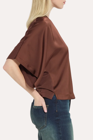 Ginger Mix-Media Dolman Tee