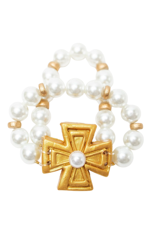 Pearl Double Strand with Anna Pearl Bracelet
