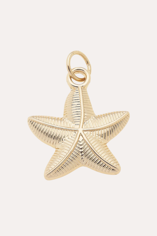 Starfish Charm In Shiny Gold