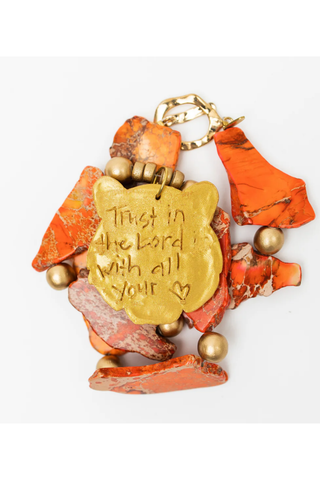 Orange Jasper Nuggets w/ Tiger Necklace