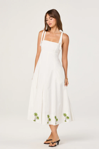 Shiann Embroidered Midi Dress
