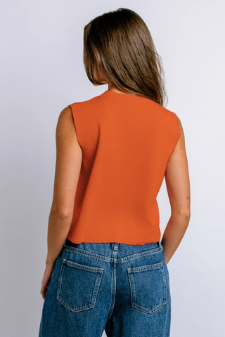 Betty Solid Top - Orange