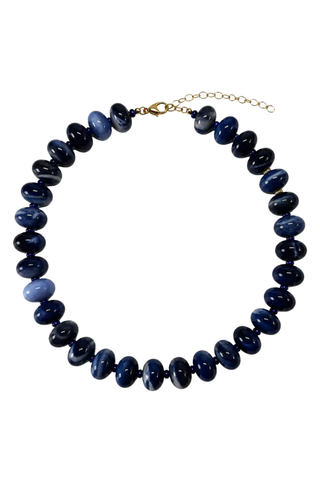 Chunky Navy Halo Necklace