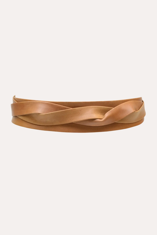 Midi Wrap Belt - Tan | Adjustable OS