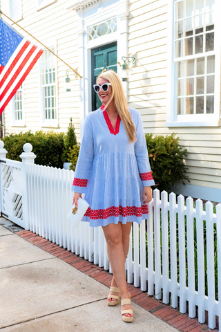 The Chatham Seersucker Fit & Flare Dress