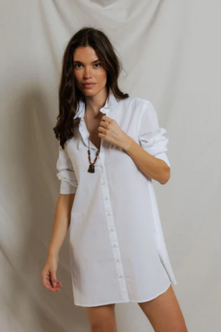 Felicia Poplin Shirt Dress