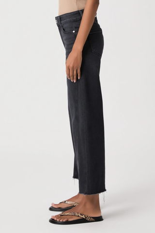 Anessa Twisted Outseam Panel Raw Hem