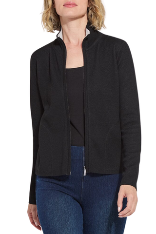 Reversible Cashmere Zip Up Cardigan