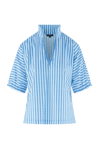 Poppy Top - French Blue Stripe