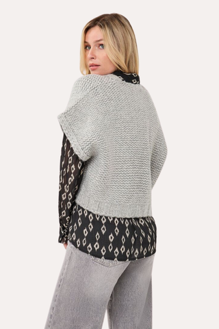 Cardigan Gilet - Light Grey