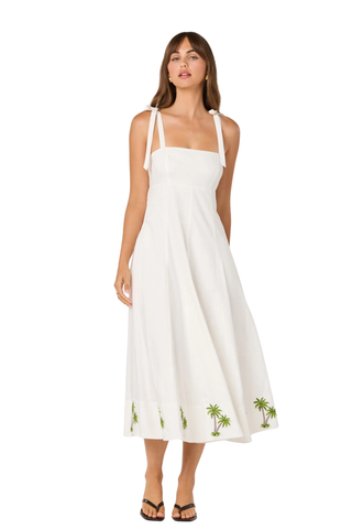 Shiann Embroidered Midi Dress
