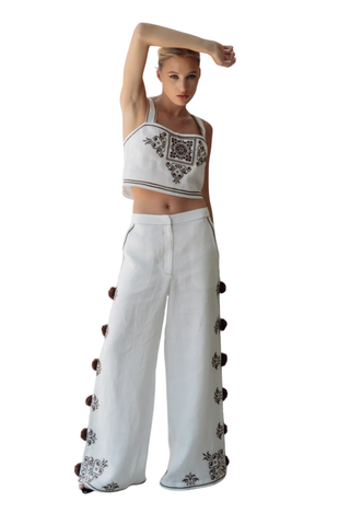 Embellished Pom Pom Pant