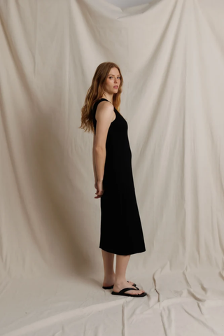 Heavy Rib Midi Tank Dress