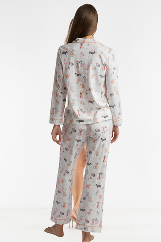 Spooky Pups Organic Cotton Knit Pajama Set