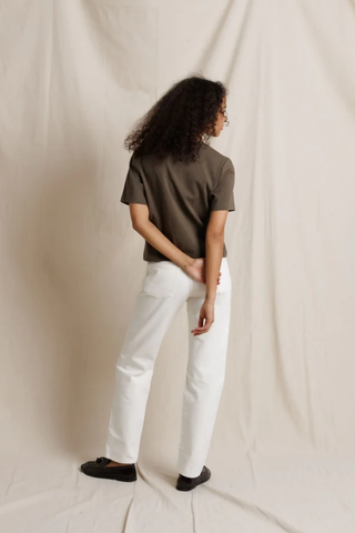 Heavy Jersey Crewneck Tee - Dark Olive