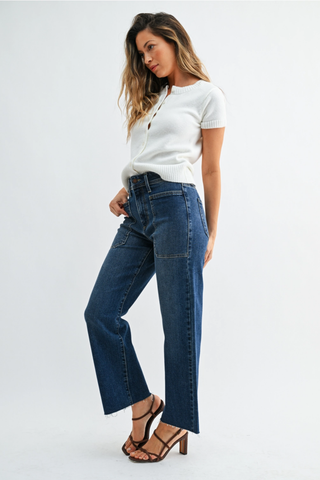 High Rise Utility Wide Leg