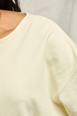 Briana French Terry Top - Custard