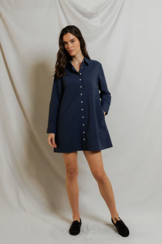 Felicia Poplin Shirt Dress