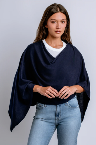 Eden II Poncho - Navy