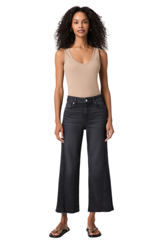 Anessa Twisted Outseam Panel Raw Hem