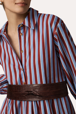 Wrap Belt | Chocolate Python