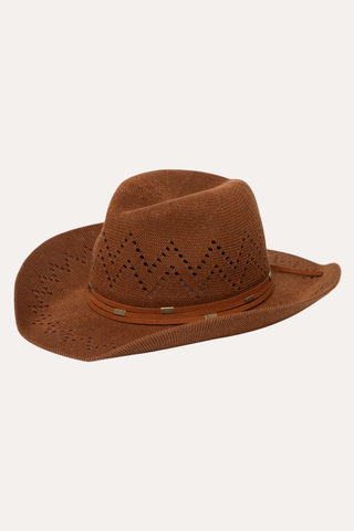 Nash - Ventilated Crown Cowboy with Wrapped Suede Band