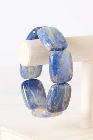Blue Lapis Cooling Pearl Bracelet