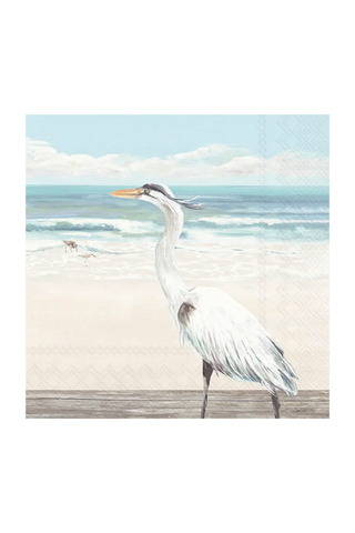 Egret Cocktail Napkins