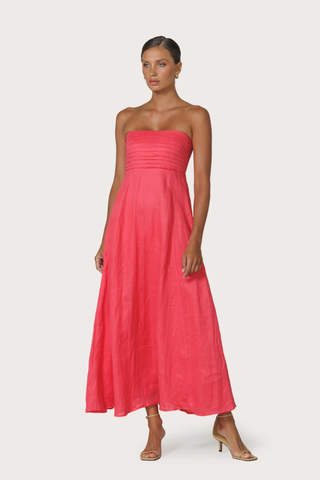 Talia Linen Maxi Dress
