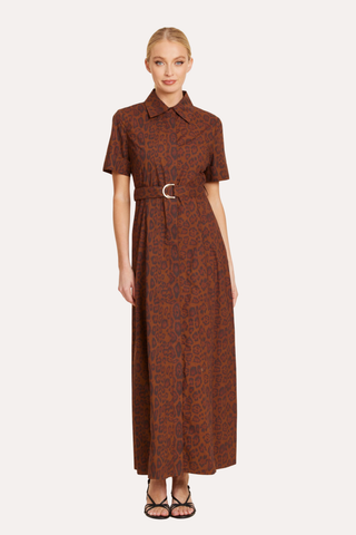 Poplin Leopard Dress